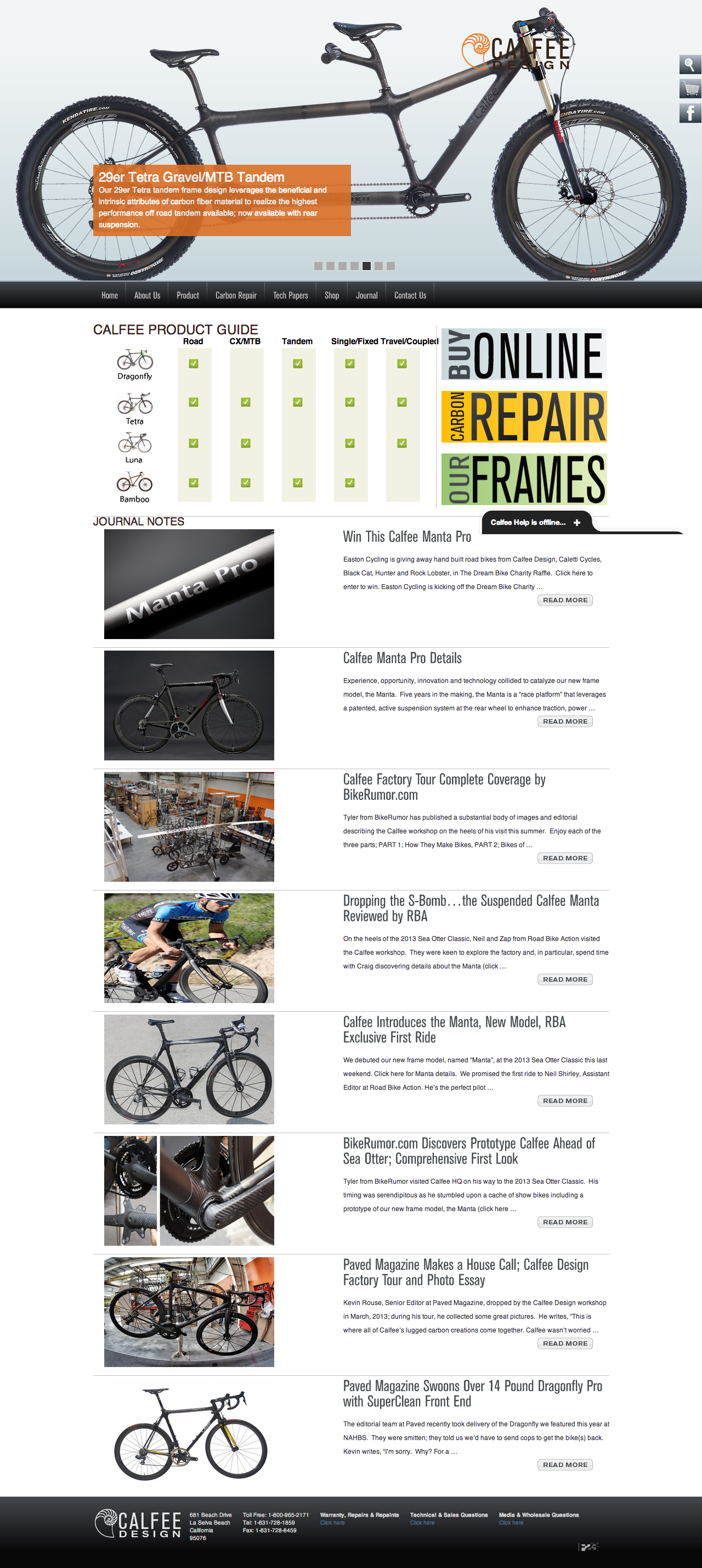 Calfee Design Home Page